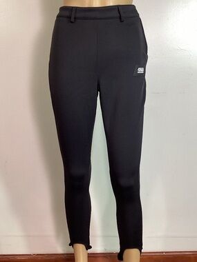 ASOS 4505 Ski and Snow Black Super High Waisted Stirrup Snow Pants Sz 4